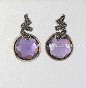 ต่างหูเงินแท้แนววินเทจ