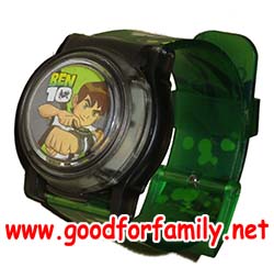 นาฬิกาข้อมือเด็ก ดูเวลา Ben10 สายสีเขียว หน้าปัดมีไฟ เบนเทน เบ็นเท็น นาฬิกาเด็ก ดิจิตอล รหัส wchben064