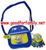 กระเป๋าสะพายข้าง Despicable Me Minions 5.5 นิ้ว ทรงโค้ง สีน้ำเงินเหลือง มินเนี่ยน รหัส bckslides003