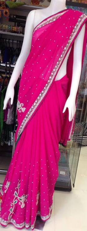 ผ้าส่าหรีอินเดียแท้