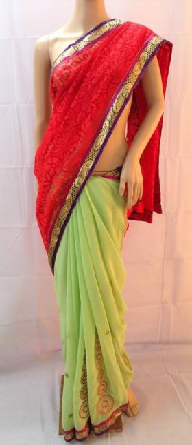 ผ้าส่าหรีอินเดียแท้