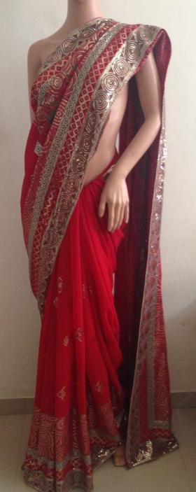 ผ้าส่าหรีอินเดียแท้