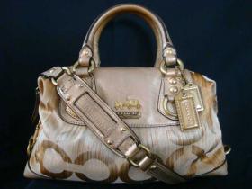 COACH MADISON SABRINA OPT ART IKAT SATCHEL SHOULDER/HAND CONVERTIBLE 13585