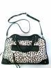 Rebecca Minkoff Cheetah Black Leather Desire Convertible Satchel Bag เหมือนใหม่