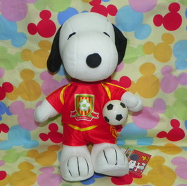 ตุ๊กตานักฟุตบอลSnoopyทีมโปรตุเกส 10นิ้ว