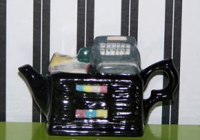 เซรามิคกาน้ำชารูปโต๊ะหนังสือวางโทรศัพท์ 8x5cm