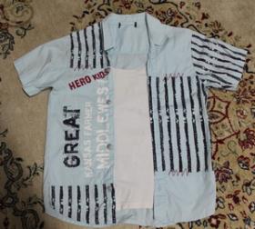 เสื้อHero kid size6ขวบ อก32ยาว21สภาพ85%มีตำหนิรอยเปื้อนเสื้อขาว