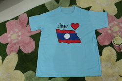 เสื้อI love Loasจากเวียงจันทน์ ไซด์Mผู้ใหญ่