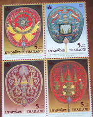 แสตมป์ พัดที่ระลึกในงานพระราชพิธีในรัชกาลที่4