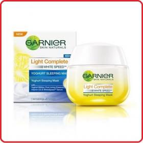 Garnier การ์นิเย่ ไลท์ คอมพลีท ไวท์ สปีด ไนท์ โยเกิร์ต สลีปปิ้ง มาส์ก 50ml