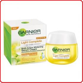 Garnier การ์นิเย่ ไลท์ คอมพลีท ไวท์สปีด เดย์ เซรั่มครีม SPF20/PA+++ : 50ml.