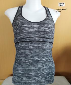 เสื้อกีฬาสปอร์ตบราเสริมฟองน้ำในตัว Reebok PLAY DRY-S มือสอง ของแท้ เทียบมือ1