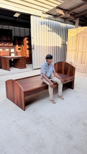เตียงไม้ชิงชัน 3 ฟุต อายุเกิน 50 ปี