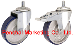 Jaika threaded stem urethane caster wheel