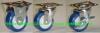 Jaika urethane caster wheels with Chrome platform 2, 2.5, 3"