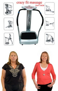 หุ่นสวยด้วย เครื่องออกกำลังกาย crazy fit massage 