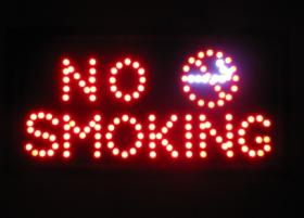 ป้ายไฟ LED  NO SMOKING