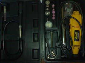 OKURA ชุดสว่านไฟฟ้าเอนกประสงค์ขนาดเล็ก 230V - 135W (ไต้หวัน) กล่องดำ