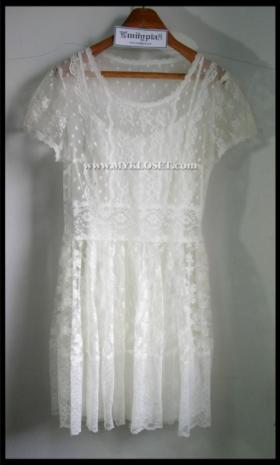ขาย TOPSHOP White lace Dress -