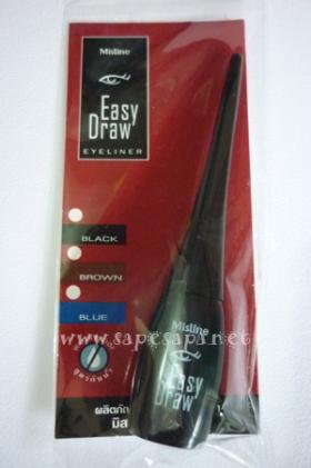 Mistine ที่เขียนขอบตาชนิดน้ำ อีซี่ ดรอว์ สีดำ easy draw E1