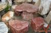 Red Marble Table -