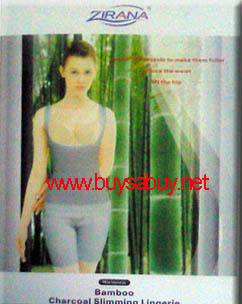 ชุดกระชับสัดส่วน Zirana Bamboo Charcoal ไผ่ 2 ชิ้น ราคา 550 บาท