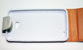Case หนังฝาพับ ปิดหน้าจอ สีขาวล้วน เหมาะสำหรับทำงานเดคูพาจ