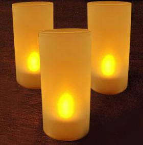 เทียนเป่า LED สีคลาสสิค