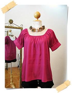 BL1203 Ready For Summer เสื้อแขนตุ๊กตาผ้าจอร์เจียสีสดใสรับ summer