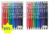 Pilot Frixion 0.5mm, 0.7mm Set 10 each LFBK-230EF-10C, LFBK-230F-10C