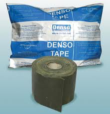 ขาย Denso Tape เทปพันท่อป้องกันสนิม เทปกาวเหนียว ติดแน่น ไม่เปื่อยยุ่ย สามารถกันสนิมท่อใต้ดินและใต้น้ำ ทนแรงกระแทก ทนทานต่ออุณหภูมิที่สูงได้ ป้องกันสนิมและการกัดกร่อนจากสนิม น้ำเค็ม น้ำมัน เป็นต้น