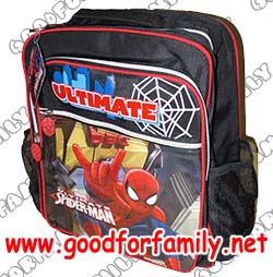 กระเป๋าเป้ Spiderman 14 นิ้ว สีดำ สไปเดอร์แมน MARVEL Ultimate Spider-man กระเป๋าสะพายหลัง กระเป๋านักเรียน เป้ กระเป๋าเด็ก รหัส bckpckspi009