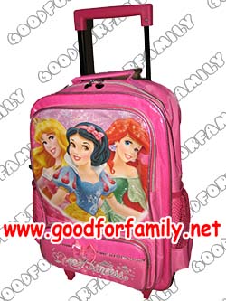 กระเป๋าล้อลาก 16 นิ้ว Princess สีชมพู เจ้าหญิง กระเป๋าเด็ก กระเป๋านักเรียน กระเป๋าเดินทาง กระเป๋าสะพาย รหัส bcktropri127