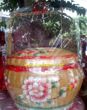 ตะกร้าไม้ไผ่แบบจีนโบราณ ราคา 2.300 บาท