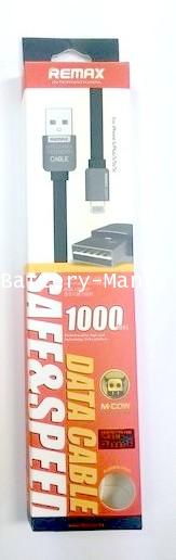 Remax สาย USB lightning port For ios Remax SafeSpeed data cable 1000mm สายแบน มีกลิ่นหอม