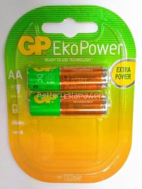 GP EkoPower AA 1300 mAH pack 2 ก้อน ประหยัดมากขึ้นกว่าเดิม