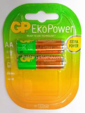 GP EkoPower AA 1300 mAH pack 2 ก้อน ประหยัดมากขึ้นกว่าเดิม