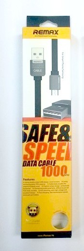 Remax สาย micro USB For Android Remax Safe charge speed data cable 1000mm สายแบน มีกลิ่นหอม