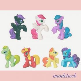 Little Pony Figure ชุดโมเดลลิตเติ้ลโพนี่ 7 ตัว