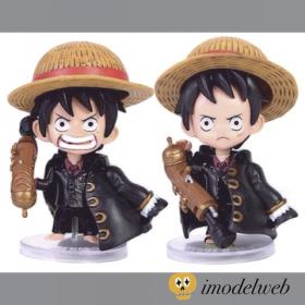 One piece Luffy Black Suit Figure โมเดลลูฟี่วันพีซชุดดำ 2 ตัว