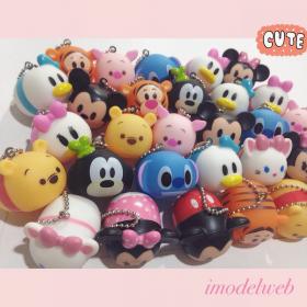 Disney Character TsumTsum Keychain พวงกุญแจดิสนีย์ 12 แบบ
