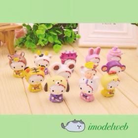 Hello Kitty Zodiac Figure set โมเดลคิตตี้ในชุดราศี 12 ตัว