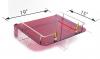 หิ้งพระลายเปลวเทียนพื้นสีแดง R3-15x19