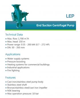 LEP End Suction Centrifugal Pump