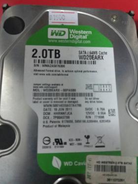 HARDDISK มือ2 SATA WD 2TB GREEN Western Digital