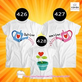 ขายเสื้อยืดครอบครัว คู่รัก เสื้อยืดสกรีนลายน่ารักๆ  Little cupcake t-shirt
