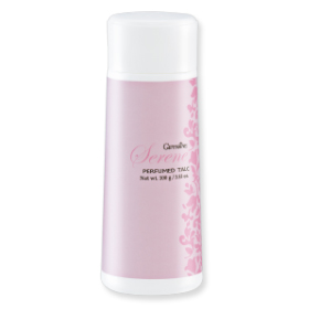Giffarine Serene Perfumed Talc 100 g. กิฟฟารีน แป้งหอมโรยตัว ซีรีน เนื้อแป้งเนียนนุ่ม เบาสบายผิว ปกป้องให้สะอาด แห้งสบาย มั่นใจได้ตลอดทั้งวัน