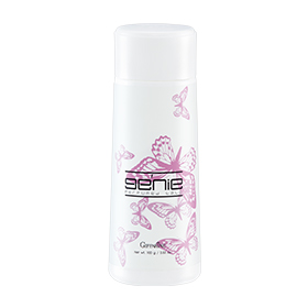 Giffarine Genie Perfumed Talc 100 g. กิฟฟารีน แป้งหอมโรยตัว เจนี่ ด้วยกลิ่นหอมหวานน่ารัก ร่าเริงสดใส เนื้อแป้งเนียนนุ่ม เบาสบายผิว ปกป้องให้สะอาด แห้งสบาย มั่นใจได้ตลอดทั้งวัน