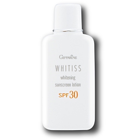 กิฟฟารีนไวทิสส์ ไวท์เทนนิ่ง ซันสกรีน โลชั่น เอสพีเอฟ30 ขนาด 80 มล. Giffarine Whitiss Whitening Sunscreen Lotion SFP30