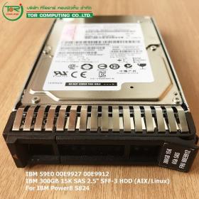 [ขาย จำหน่าย] IBM 00E9927 00E9912 59E0 IBM 300GB 15K SAS 2.5IN HDD (AIX/Linux)